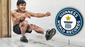 Most pistol squats in 30 seconds WORLD RECORD- Can you break it? | I Challenge Brandon William