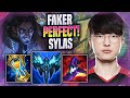 FAKER PERFECT GAME WITH SYLAS! - T1 Faker Plays Sylas MID vs Zoe! | Season 2022