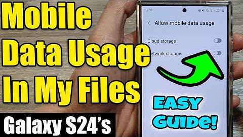 Galaxy S24/S24+/Ultra: How to Enable/Disable Mobile Data Usage In My Files 📱