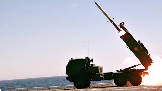 Watch U.S. Marines Launch Rockets From Ship – M142 HIMARS Live-Fire From Amphibious Transport Dock