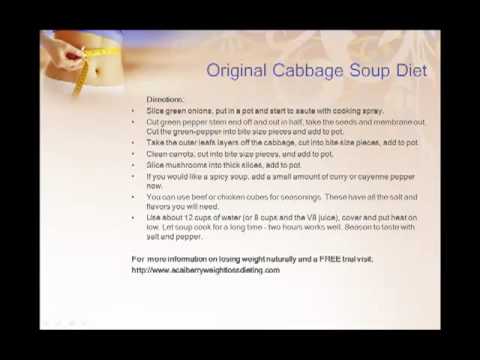 original cabbage soup diet from the 1980s results