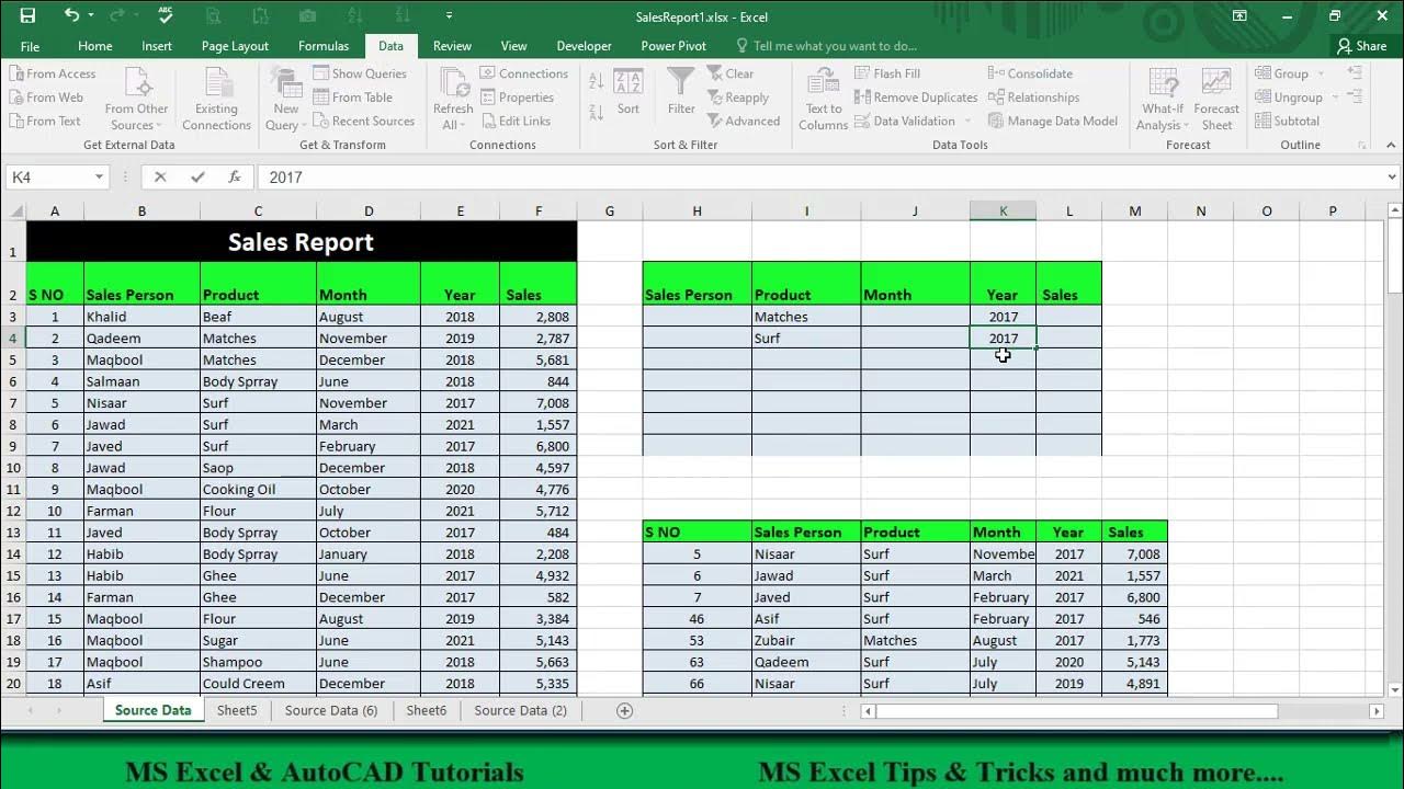 Filtering data in excel What is advance filter What is slicer in excel AdvanceFilter 