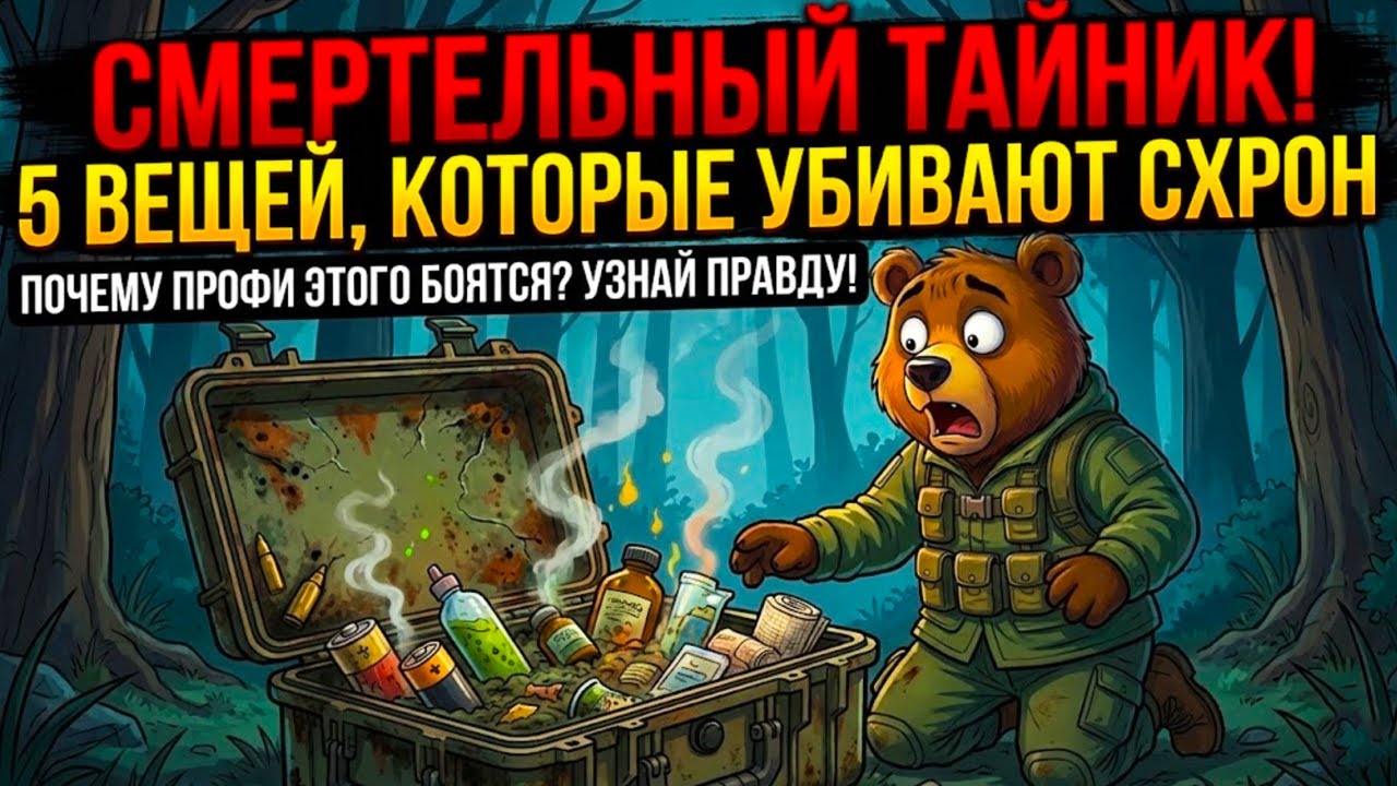 5 вещей, которые Спецназ НИКОГДА не кладет в один схрон (Опыт профессионалов)