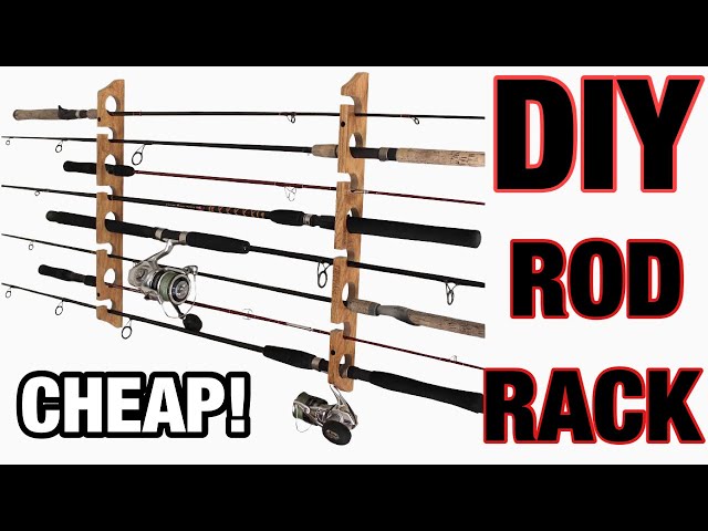 DIY Fishing Rod Storage Rack 