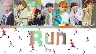 BTS (방탄소년단) - RUN (ColorCodedLyrics|ПЕРЕВОД НА РУССКИЙ|КИРИЛЛИЗАЦИЯ) FF2COLORCODED