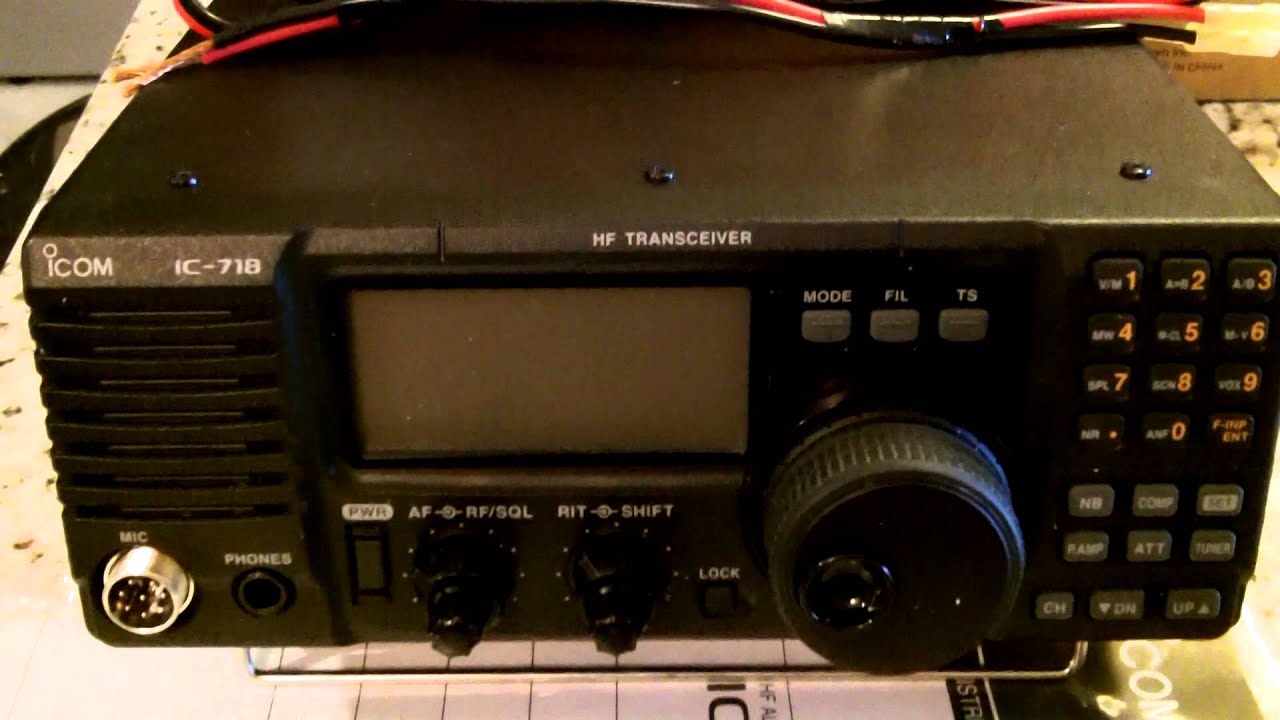 First Look IC718 HF Ham Radio 100 Watts YouTube