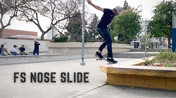 How To Frontside Noseslide ( FS Nose Like A BOSS ! )