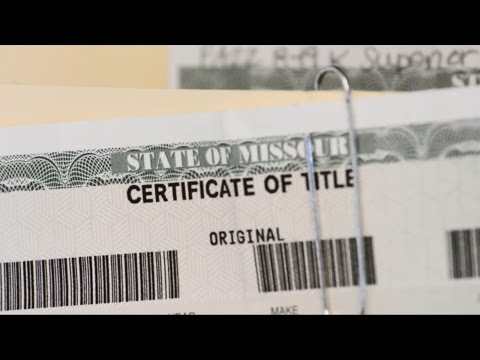 Video: Bagaimana cara mendapatkan gelar mobil saya di Missouri?
