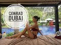 Luxury Hotel room tour + lounge experience (Conrad Dubai)