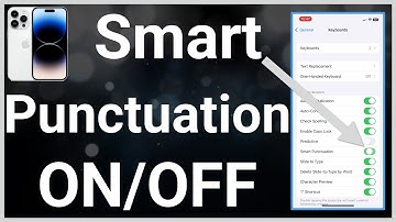 How To Turn On Or Off Smart Punctuation On iPhone