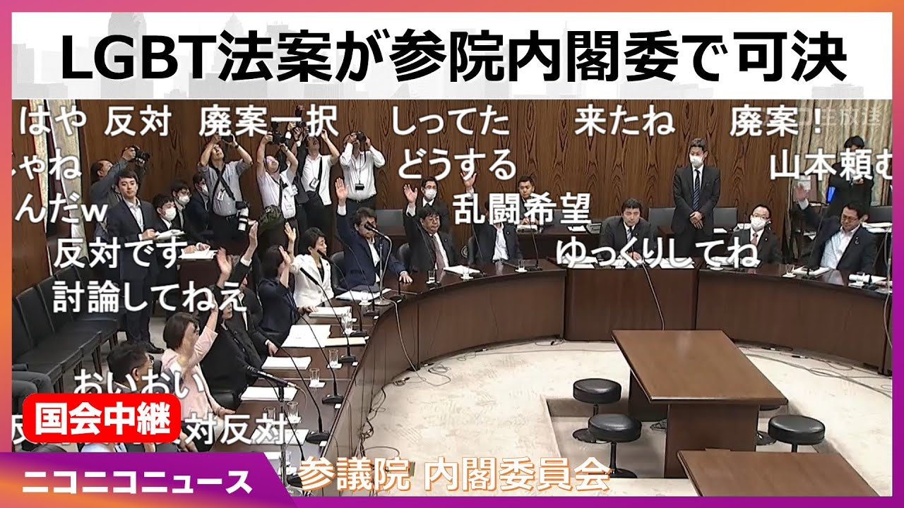 LGBT法案が可決【#国会中継】参議院 内閣委員会 ～令和5年6月15日～
