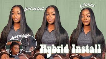 How To Do A Hybrid Install || Tape Ins || Sew In || Very Detailed || Full Tutorial 2024
