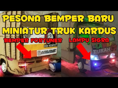 PESONA BEMPER BARU MINIATUR TRUK  KADRUS YouTube