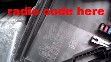 Common places where the navigation code and or radio code might be located