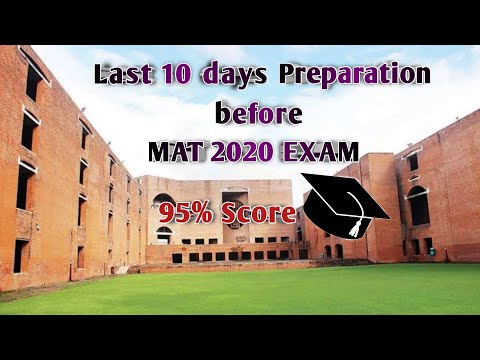 Last 10 Days Preparation before MAT 2020 Exam (February Exam )| How to get 95% score on MAT 2020