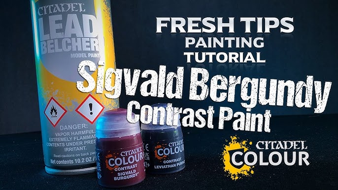 Contrast Sigvald Burgundy Leviathan Purple Leadbelcher spray demo Fresh  Tips mini painting tutorial 