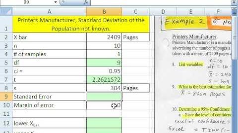 Excel Statistics 83: Confidence Interval For Advertising TINV function