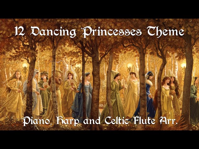 Barbie 12 Dancing Princesses Theme - Piano, Harp and Celtic Flute ver. class=