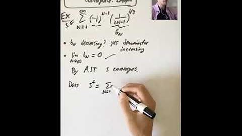Absolute vs Conditional Convergence Example (Calculus 2: Lecture 20 Video 4)