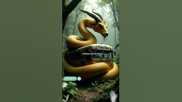 AI Nature Exploration | Amazing Scenery | Python vs Bus #shorts #trending #snake #bus
