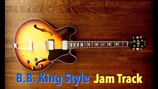 b.b. king style blues jam backing track (g)