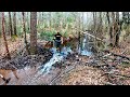 Tearing Out 2 Rebuilt Beaver Dams By Hand & Unclogging A Culvert Part 3 Of 6! The Perfect View!