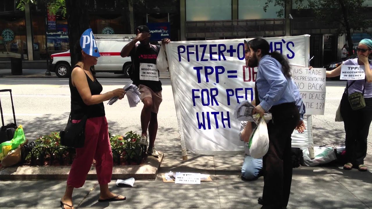 Pfizer Protest Protest: Obama + Pfizer: TPP=Death for People with AIDS (July 2, 2012 ...