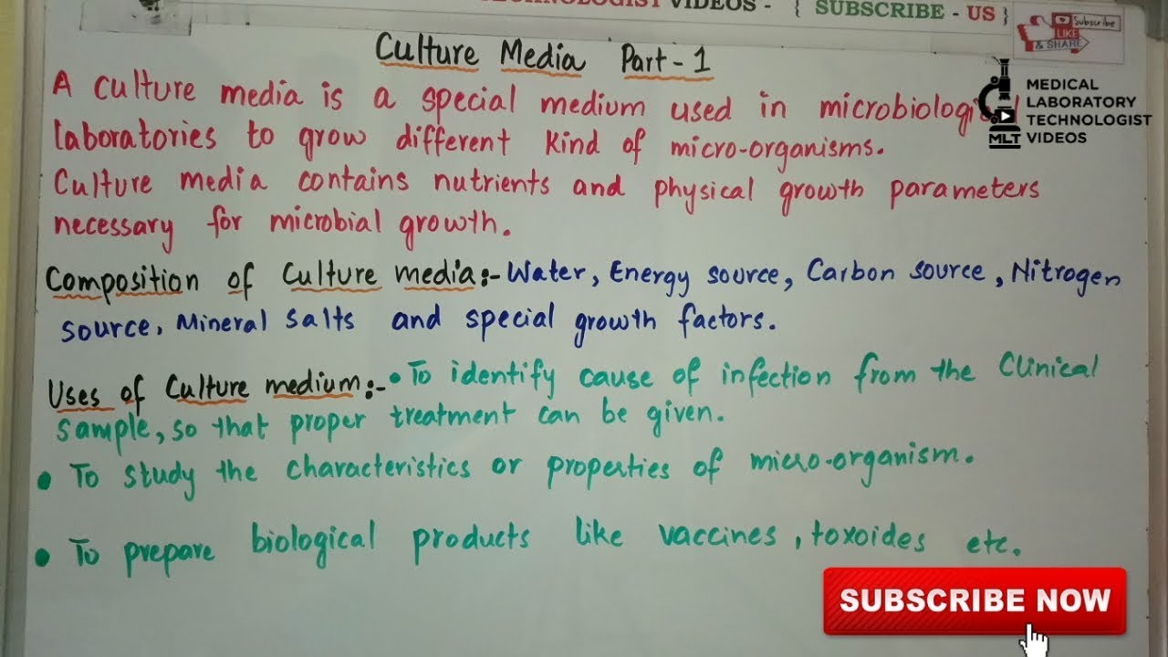 Culture media,use and classification of culture media,Part 1 in Hindi and  Urdu translation 