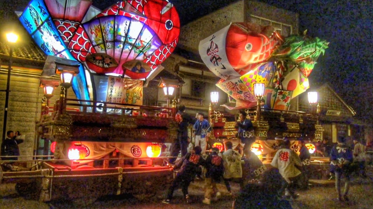 2024.5.16 岩瀬曳山車祭2024 宵祭り 町周り·曳き合い など 富山県富山市 岩瀬 諏訪神社