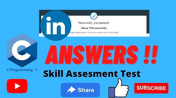 Linkedin C Programming Language Skill Assessment  Test Answer  || Assessment Passed