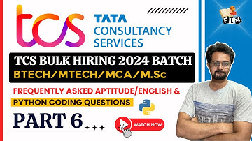 TCS NQT Preparation 2024 Part 6 | Python Coding, Aptitude & English  Questions & Answers in Telugu