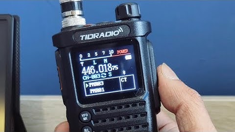 How to program Tidradio H8 using bluetooth on smartphone