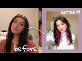bleaching my hair for the first time EVER!!!!!! (black to pink hair transformation)