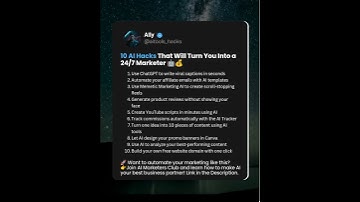 10 AI Hacks That Will Turn You Into a 24/7 Marketer 🤖💰