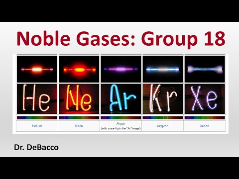 Nobel Gases Group 18