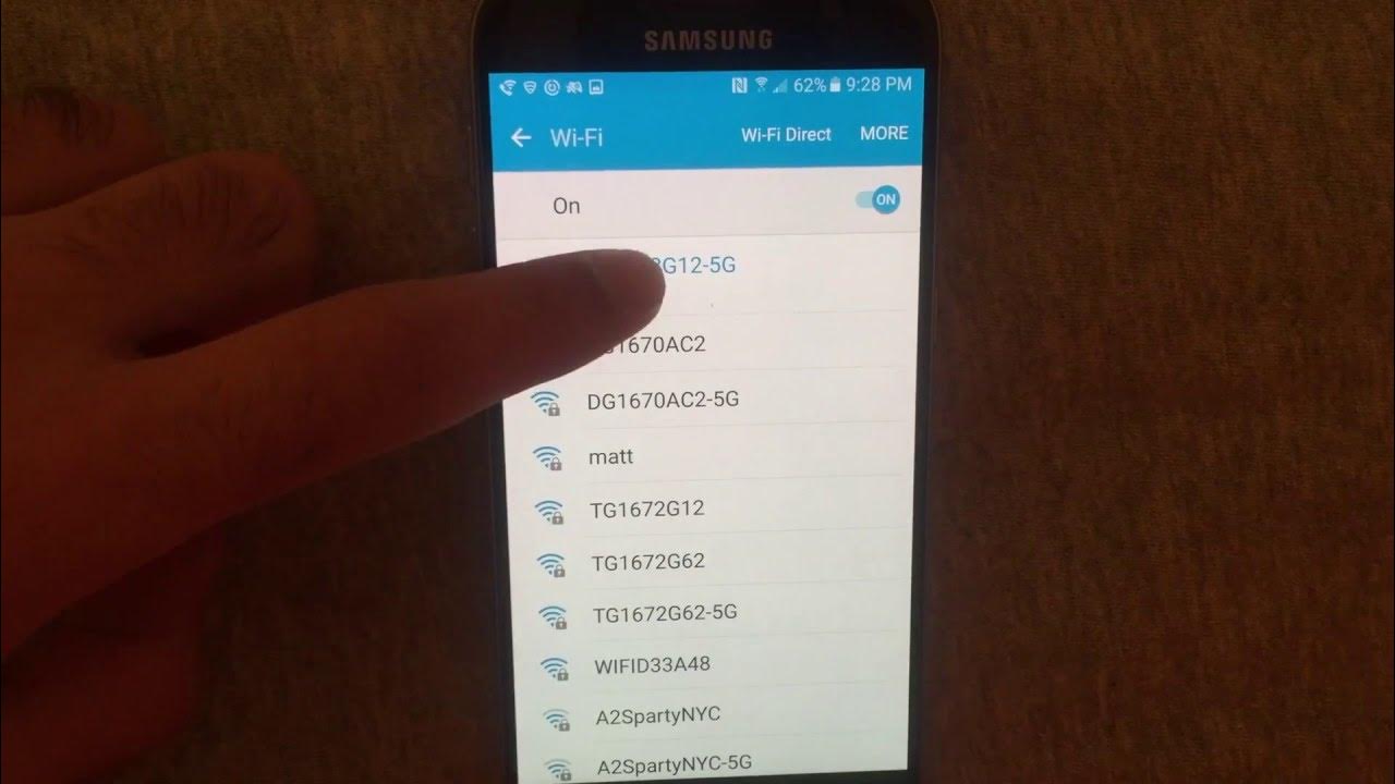 how-to-forget-wifi-on-galaxy-s7-and-galaxy-s7-edge-youtube