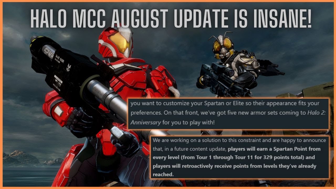 Halo MCC August Update is Amazing! (New H2A Armor, Halo Reach Mod Tools