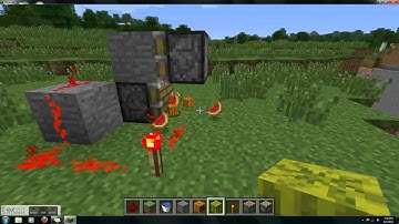 Minecraft: Fully Automatic Melon/Pumpkin Farm (V001)