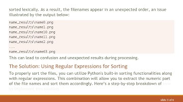 Sorting Image Files in Python: How to Order Files Correctly with glob.glob