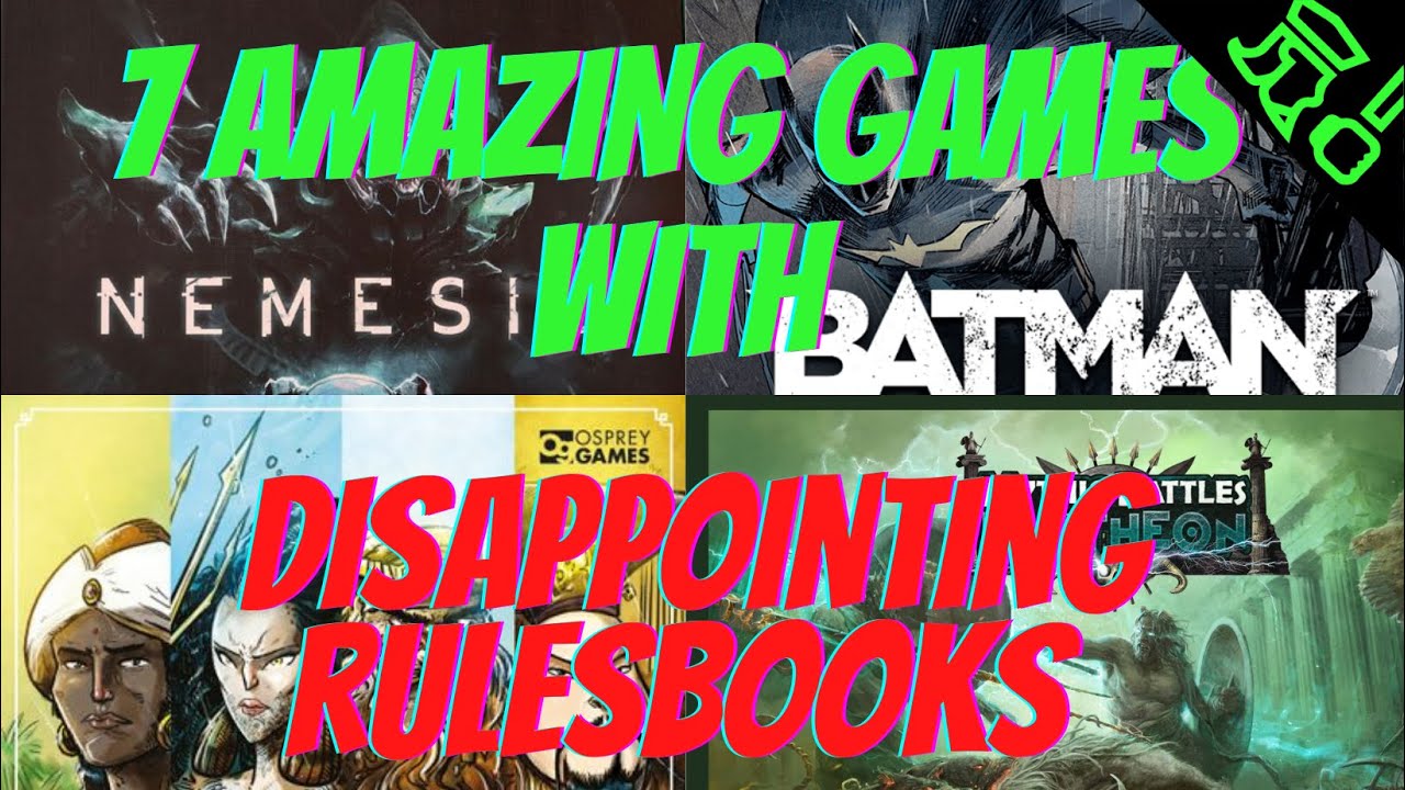7 Amazing Board Games with Disappointing Rulebooks