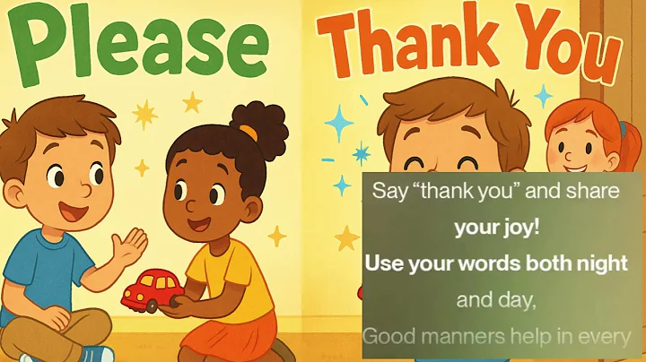Please and Thank You: Magic Words ✨ | Manners Song for Kids
