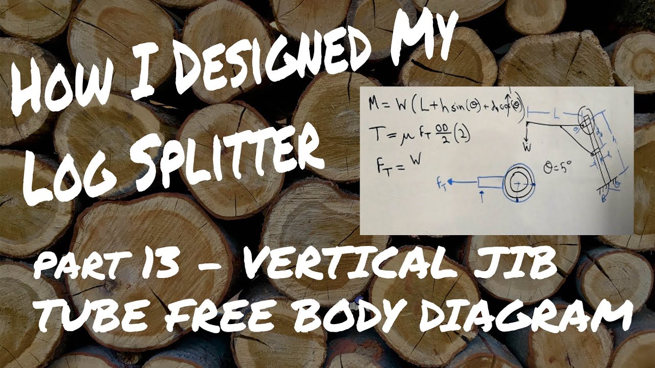 Log Splitter Design Part 13: Vertical Jib Tube Setup 1 - YouTube