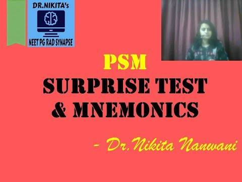 PSM Mnemonics- PSM committee Mnemonics | Dr. Nikita Nanwani | NEETPG FMGE