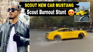 Scout New Car Burnout Stunt With Mavi 😍 | Scout New Mustang | Scout Instagram love