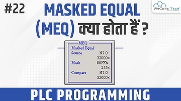 Masked Comparison for Equal in PLC | MEQ Comparison Instruction | PLC Tutorial For Beginners