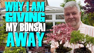 Why I Am Giving My Bonsai Away: Bonsai Bench Tour