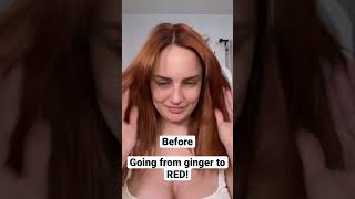 I dyed my hair bright red from ginger!