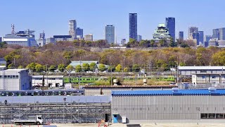 【大阪メトロ / 森之宮検車場に新駅】2023年3月15日（水）快晴の日 新しい建物の足場を撤去して行く！ ショベルカーで整備する