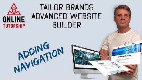 Tailor Brands Website Builder - Navigation Links/Navbar