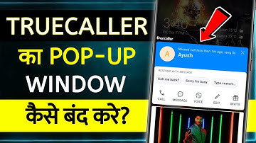 How To Disable Truecaller Popup | how to stop truecaller pop up window | truecaller pop up window